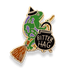 Bitter hag frog on broom pin