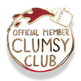 Clumsy Club Official Member Lapel Pin