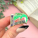 Genre Book Stack Pin Bundle