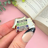 Haiku Limerick Poems Ballads Book Lapel Pin