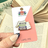 Haiku Limerick Poems Ballads Book Lapel Pin