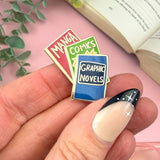 Genre Book Stack Pin Bundle