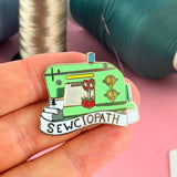Sewciopath Sewing Machine Lapel Pin