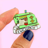 Sewciopath Sewing Machine Lapel Pin
