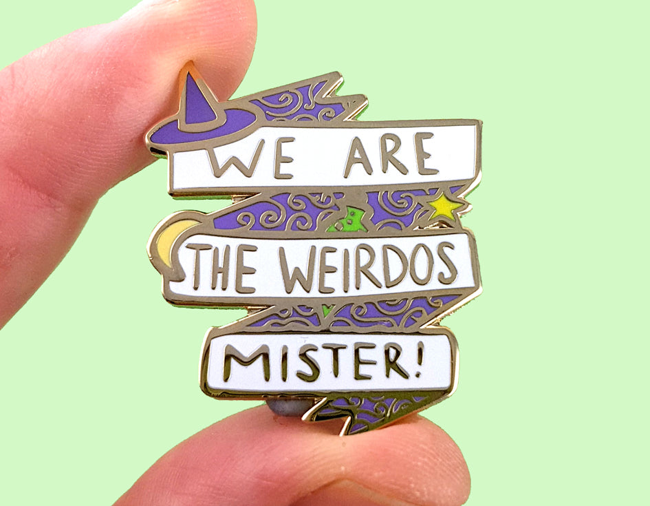 Heroes and Weirdos! A peek at my new pin collection...