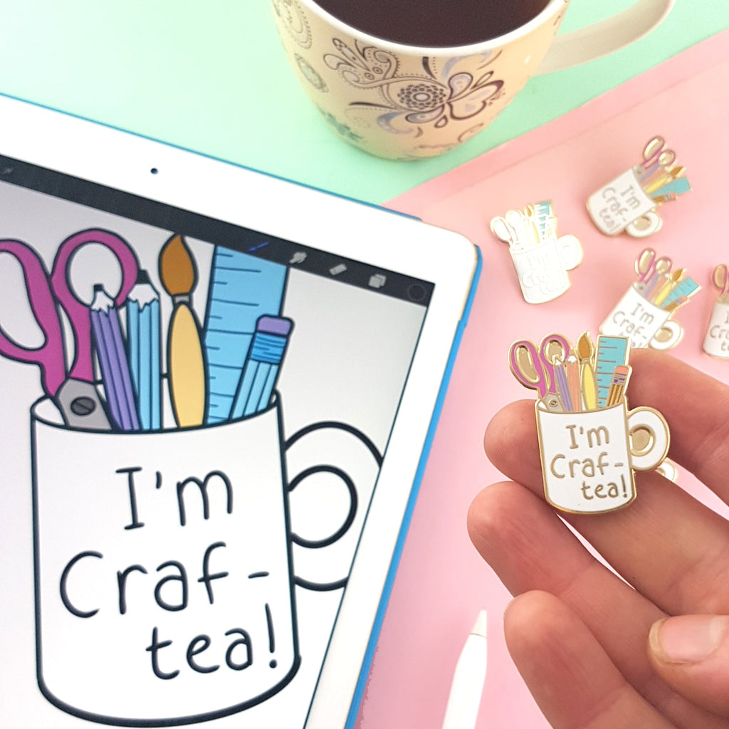 New Craft-tea Crafty Lapel Pin Collection Sneak Peek!