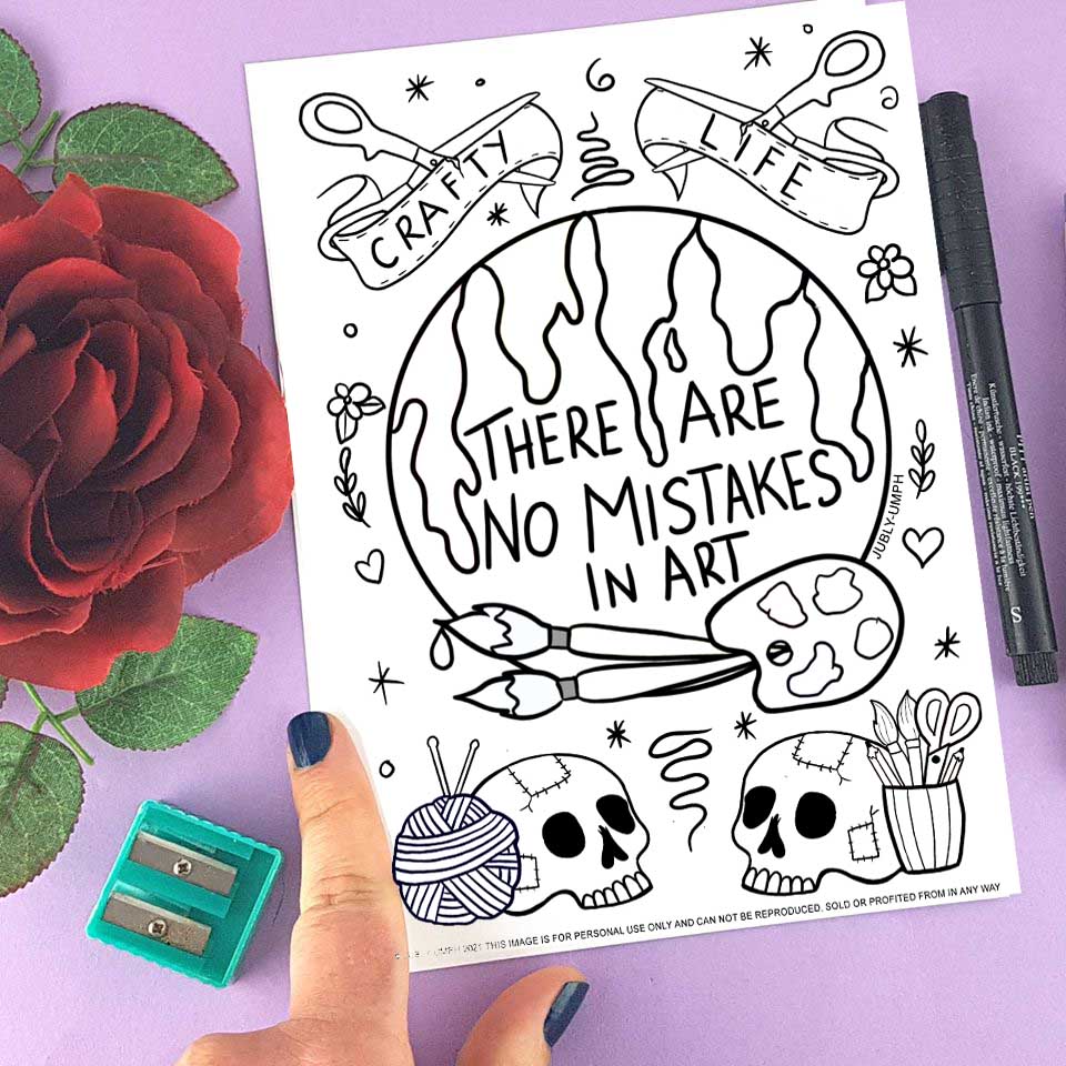 FREE crafty colouring sheets- download and colour!