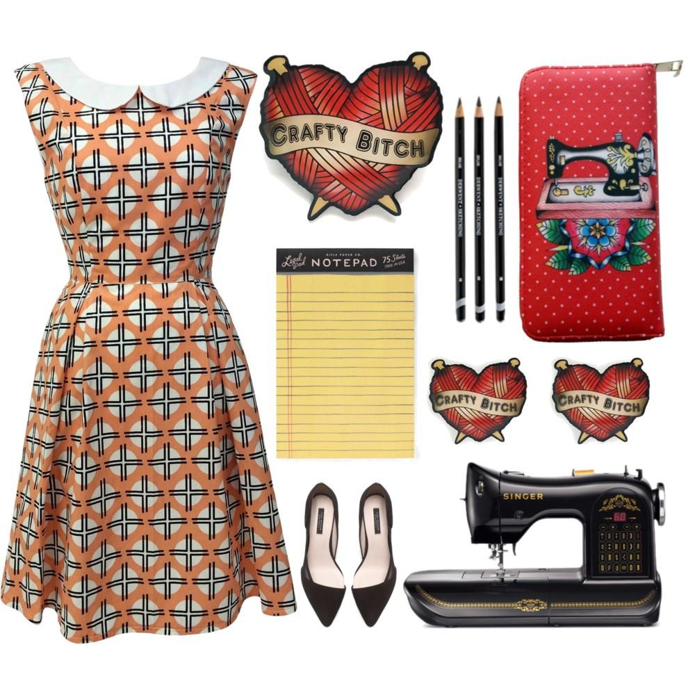 Crafty B's Style Guide Featuring Knitting Brooches And Sewing Studs...