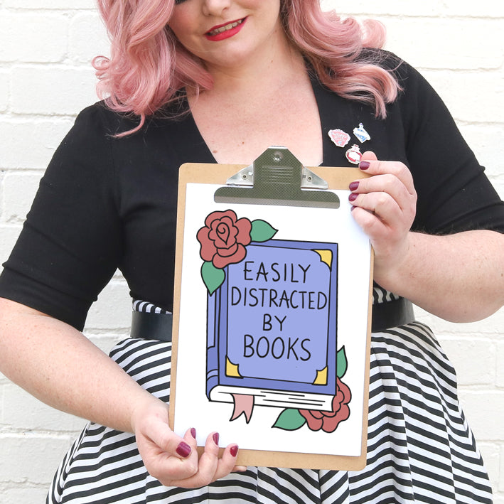 Easily Distracted By Books – Jubly-Umph Originals