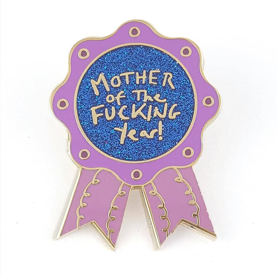 Mother of the year enamel pin makes the perfect gifts for mum