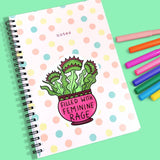 Filled with Feminine Rage Sticker