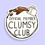 Clumsy Club Sticker