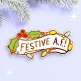 Festive AF Lapel Pin