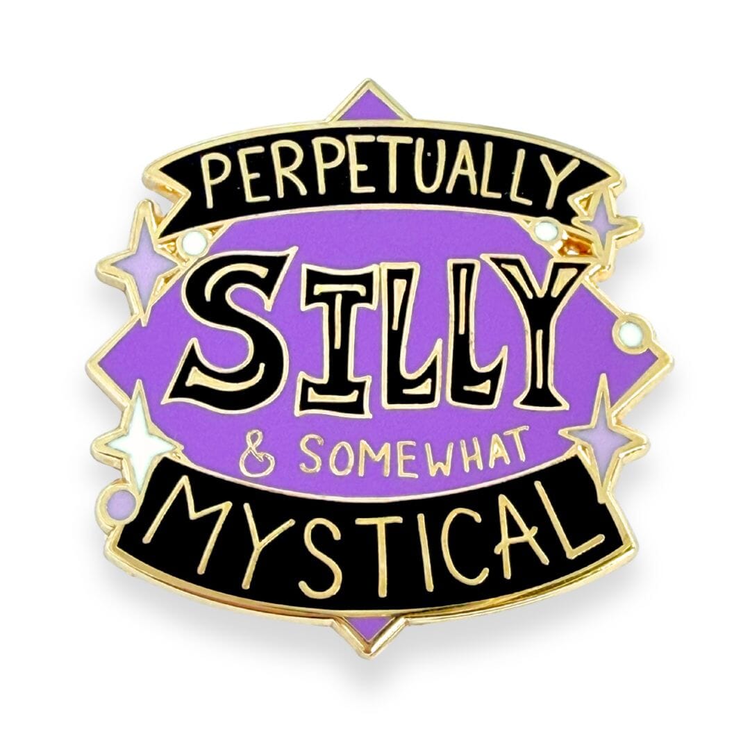 Pin with Perpetually silly & somewhat mystical on a white background