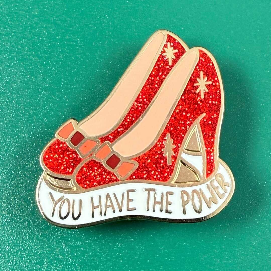   You Have The Power Pin Green Background