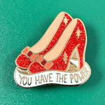   You Have The Power Pin Green Background