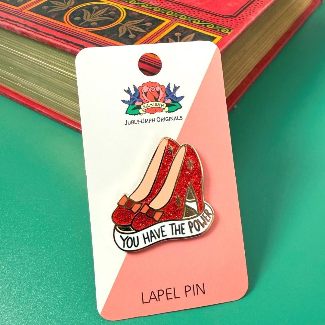 You Have The Power Pin on backing card with book