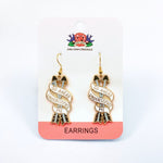 Go ahead underestimate me earrings on backing card
