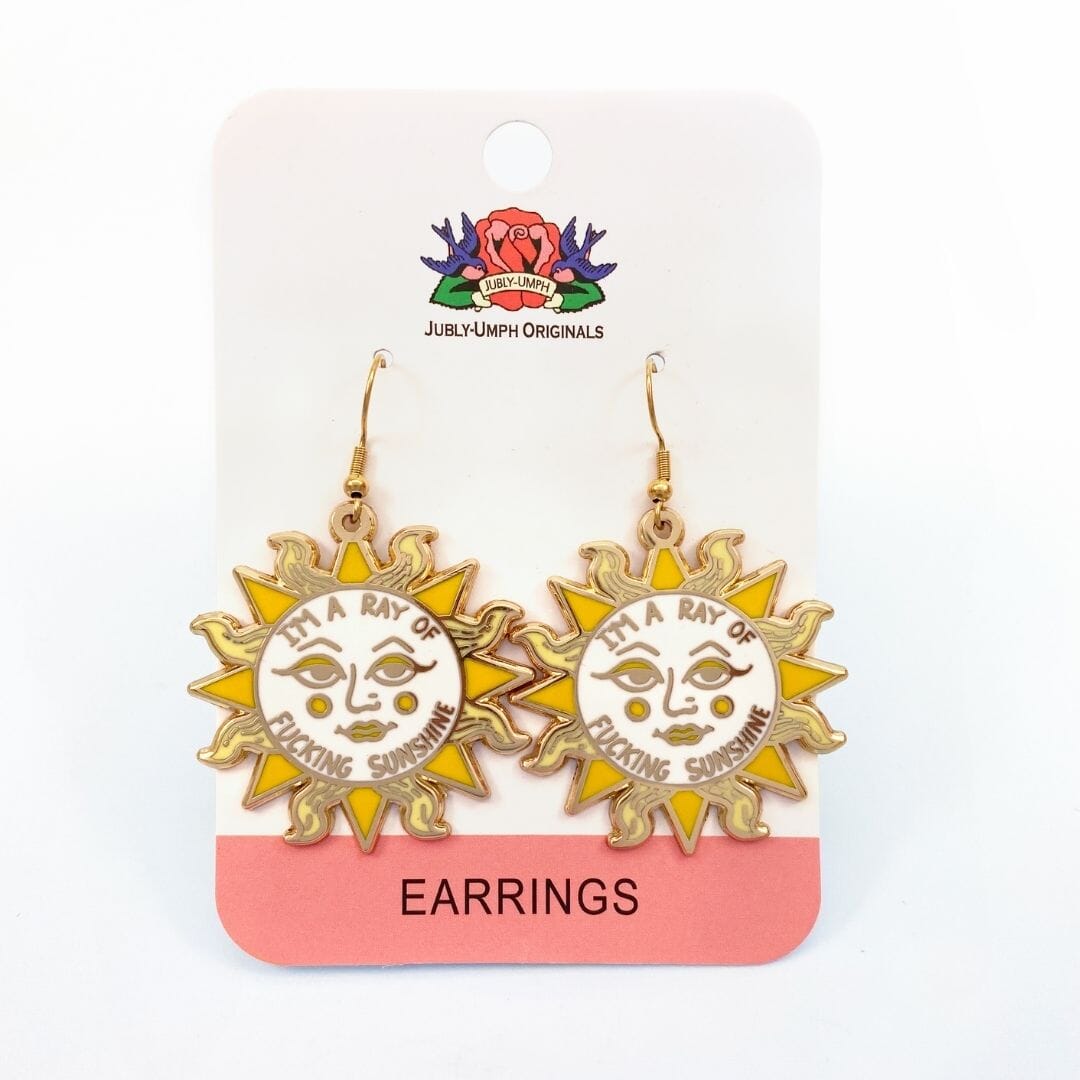 Im_a_ray_of_fucking_sunshine_Earrings
