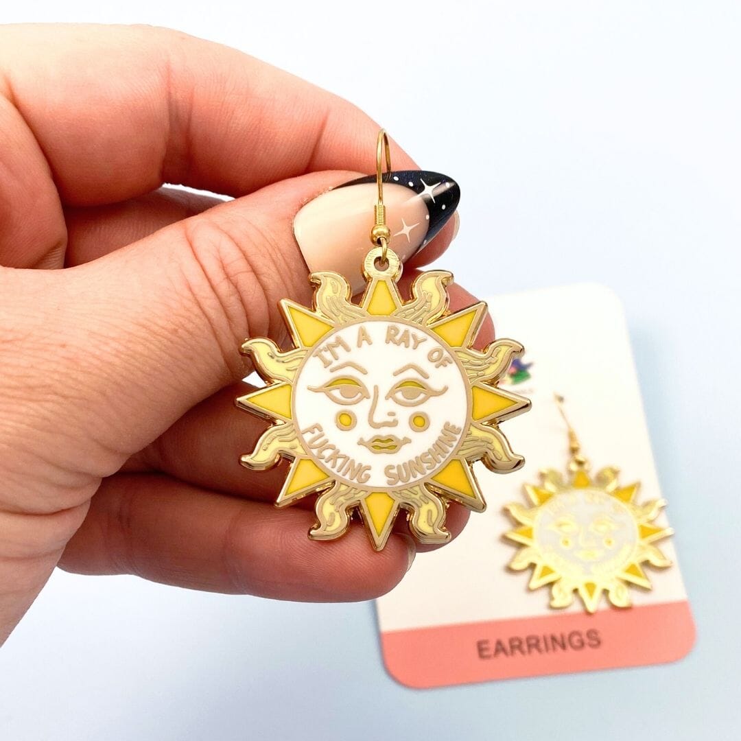 Im_a_ray_of_fucking_sunshine_Earrings