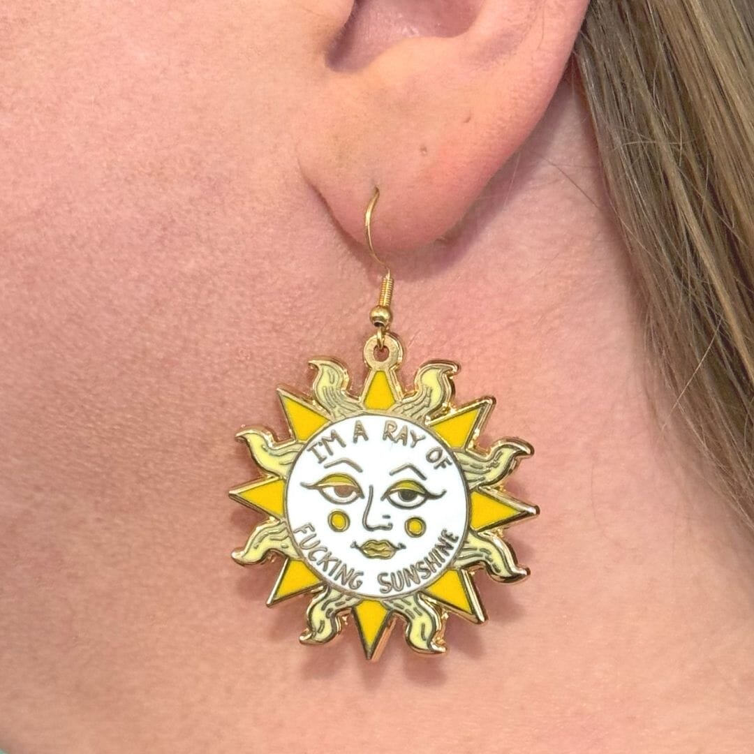 Im_a_ray_of_fucking_sunshine_Earrings