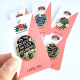 I Shall Continue Bravely Collection 5 Lapel Pin Bundle