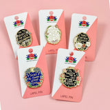I Shall Continue Bravely Collection 5 Lapel Pin Bundle
