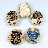 I Shall Continue Bravely Collection 5 Lapel Pin Bundle
