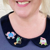 Not Demure Just Hostile Lapel Pin