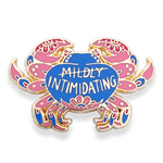 Mildly intimidating crab pin