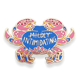 Mildly intimidating crab pin