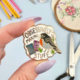 Obsessively Making Stuff Lapel Pin
