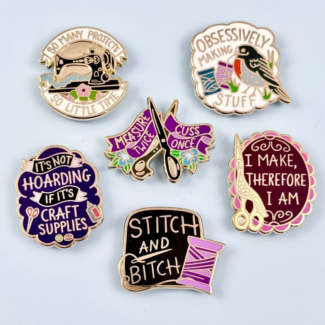 So Many Projects So Little Time Lapel Pin