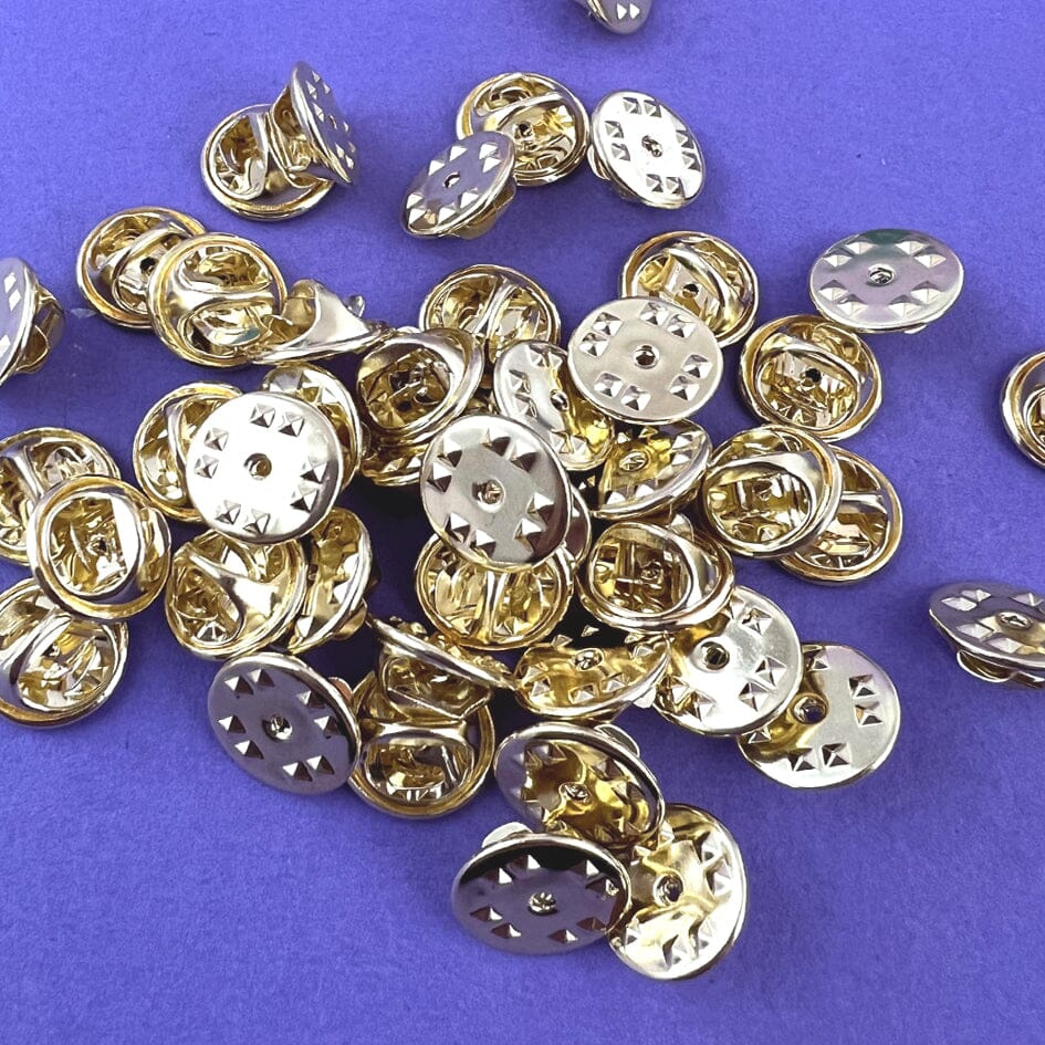 Ten Replacement Lapel Pin Backs – Jubly-Umph Originals
