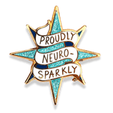 Proudly Neuro-Sparkly Lapel Pin