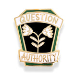 Question Authority Lapel Pin