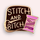 Stitch And Bitch Lapel Pin