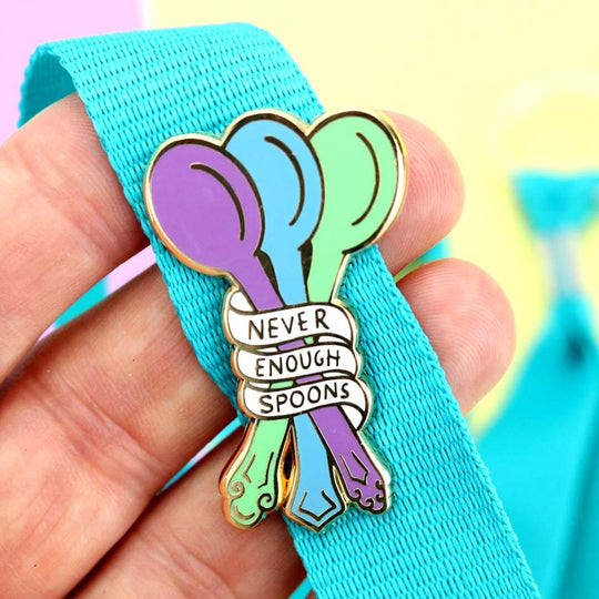 Never Enough Spoons Lapel Pin – Jubly-Umph Originals