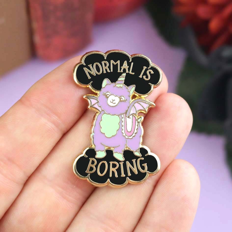 Normal Is Boring Lapel Pin – Jubly-Umph Originals