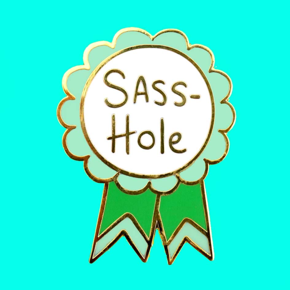 Sass-Hole Lapel Pin